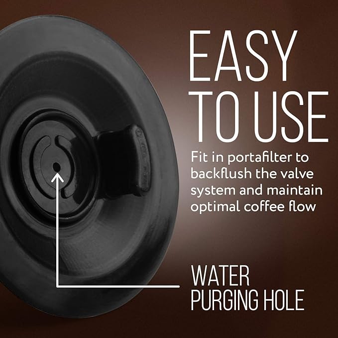 IMPRESA Backflush Cleaning Disc Pack of 2, 54mm Compatible with Breville Duo-Temp Pro & Barista Series - Espresso Machine Accessories Kit - Use with Cleaning Tablets & Espresso Machine Cleaner