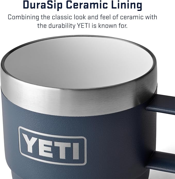 YETI Rambler 6 oz Stackable Mug, Stainless Steel, Vacuum Insulated Espresso/Coffee Mug, 2 Pack