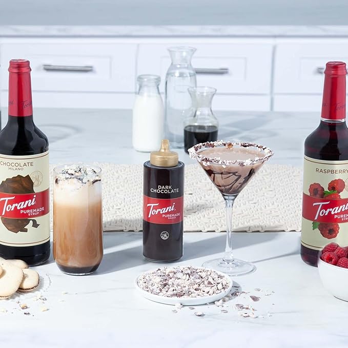 Torani Puremade Sauce, Caramel, 16.5 Ounces(Pack of 4)