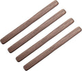 4Pcs Black Walnut Wood Coffee Stirrers 6″ Reusable Wooden Drink Stir Sticks for Coffee, Tea, Milk, Chocolate & Jam Spreader