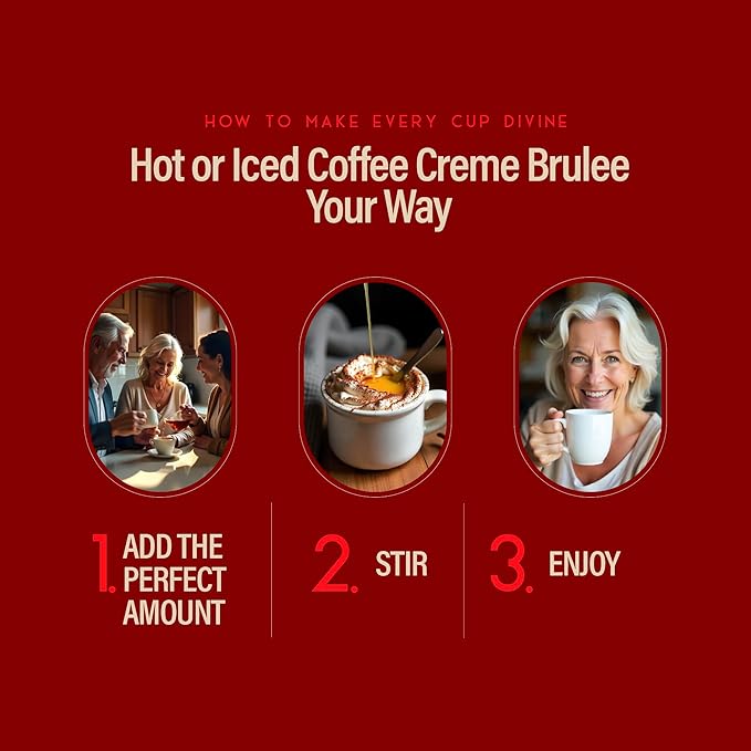 RIO Creme Brulee Flavoring Coffee Syrup for Hot or Iced Drinks and Desserts, Flavoring Sweetened with Pure Cane Sugar, Barista-Grade Flavor Syrups For Coffee Drinks at Home & Work - 700ml