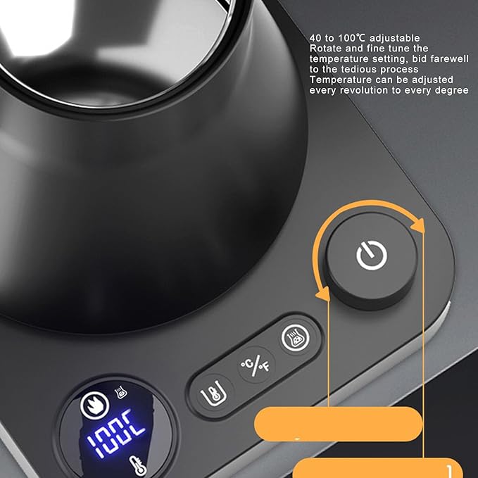 Gooseneck Electric Kettle, Electric Tea Kettle, Hot Water Kettle Electric, Electric Kettle Temperature Control, Teapot for Boiling Water Coffee