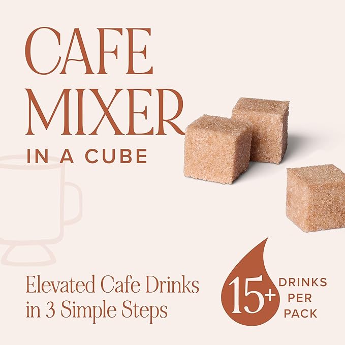 Cinnamon Hazelnut Infused Flavored Sugar Cubes by Teaspressa - Barista Quality Cafe Sugar Cubes, Delicious Cinnamon Hazelnut Flavor - Kosher - Gluten-Free - Barista Quality Cafe Experience - No Mess - Makes 30 drinks - Great Gifting, Hosting & Travel