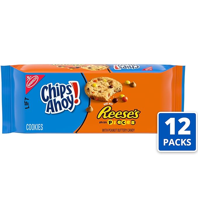 CHIPS AHOY! Reese’s Mini Pieces Chocolate Chip Cookies, 12 - 9.5 oz Packs