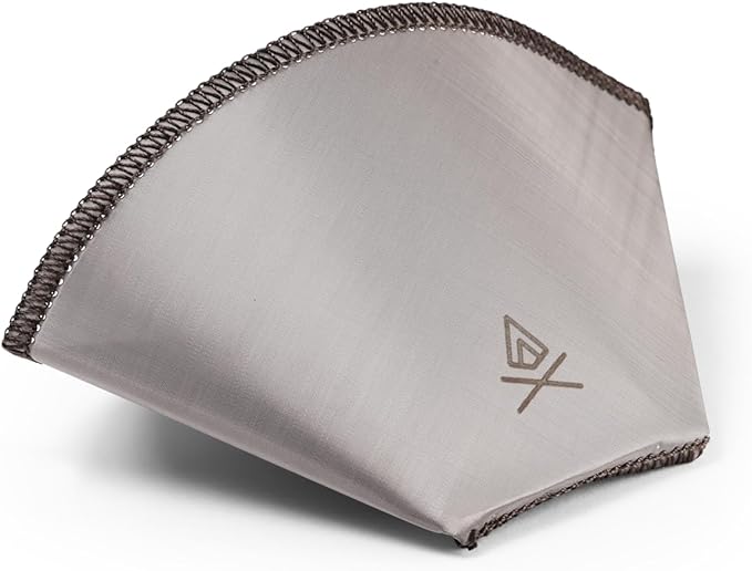 VSSL Nest #1 Stainless Steel Mesh Coffee Filter, Transportable and Compact, Perfect For Camping, Hiking, Adventure, Travel, Compatible With Any Cone Pour Over System, Pack of 3