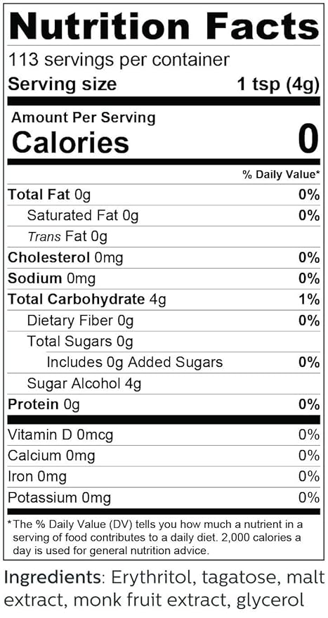 So Nourished GOLD - Brown Sugar Alternative Substitute 1:1 Sugar Replacement - Monk Fruit Erythritol Sweetener for Low Carb Dieters and Diabetics - No Calorie Sweetener, Non-GMO (1 Pound)