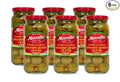 Mezzetta Pimiento Stuffed Spanish Queen Green Olives - Garnish for Martinis - Super Colossal Fruits - Firm Texture, Slightly Salty Flavor - Ideal for Snacks & Cheese Platters - 10 Oz Jar - Pack of 6