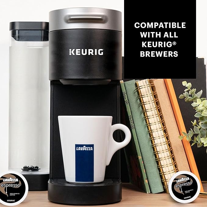 Lavazza Espresso Italiano Single Serve Coffee K-Cup® Pods for Keurig® Brewer, 40 Count (Pack of 4) 100% Arabica, Medium roast with intense, Aromatic flavor