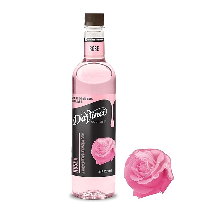 DaVinci Gourmet Rose Syrup, 25.4 Fluid Ounces (Pack of 1)