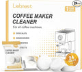24 Count Coffee Maker Cleaner & Descaler Tablets, Effective Cleaning Coffee Pot Cleaner Tablets, Compatible with Nespresso, Breville, Keurig, Ninja, Delonghi, Miele