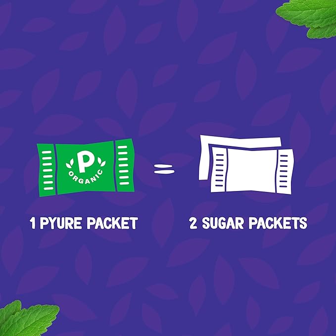 Pyure Organic Stevia Packets | Granulated Sugar Packets - White Sugar Substitute | Zero Carb, Zero Sugar, Zero Calorie Sweetener Packets | Plant-Based Stevia Packets for Keto Coffee | 80 Count
