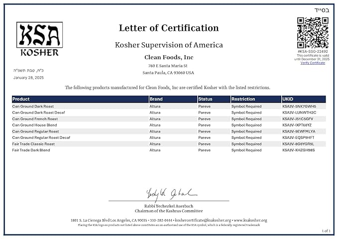 Cafe Altura Ground Organic Coffee, House Blend, 12 Ounce (Pack of 3)