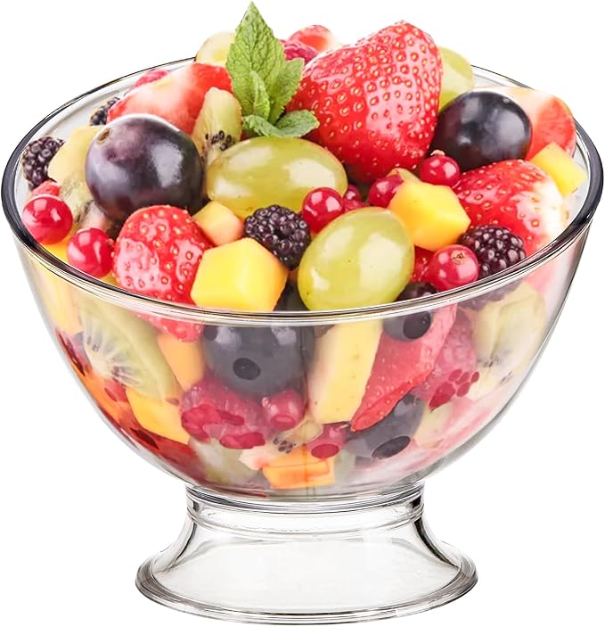 Frcctre 2 Pack Coffee Pods Holder, Plastic K Cup Holder Coffee Capsule Pods Storage Container Creamer Organizer, Round Serving Bowl Candy Dish Fruit Salad Bowl