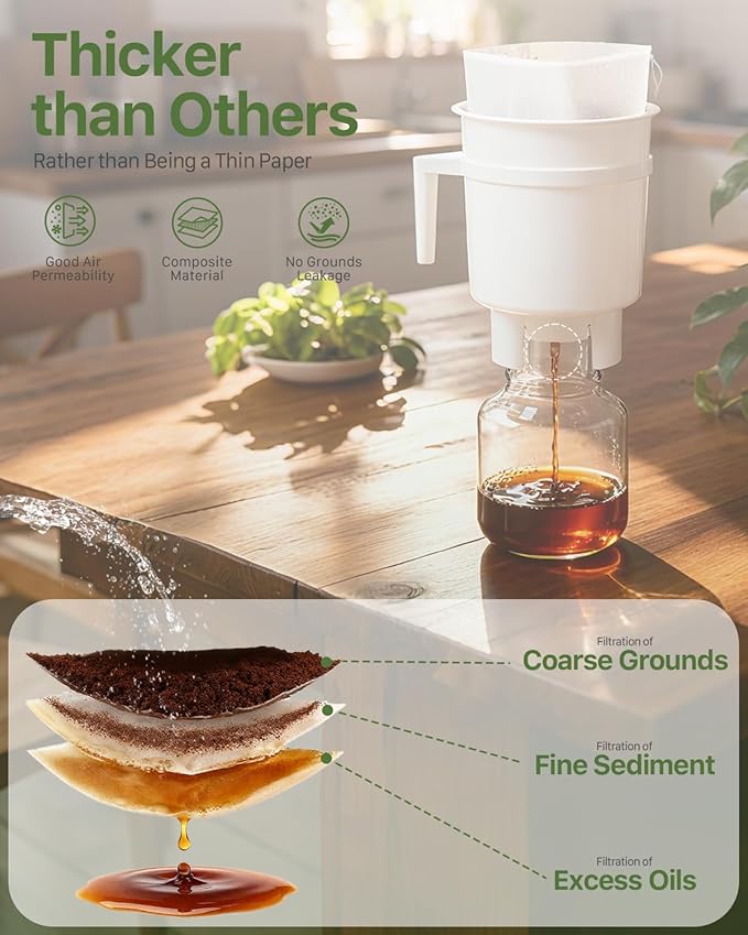 Grasseed Cold Brew Filter Bags for Toddy & OXO Coffee Makers, Cold Brew Bag with Drawstring for Pitchers and Mason Jars, 12" x 12", 100Pack