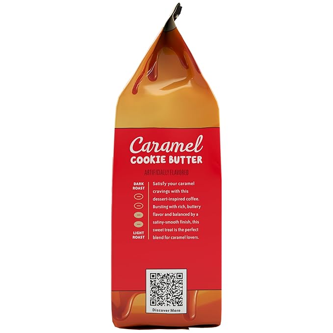 Community Coffee Caramel Cookie Butter Flavored 12 Ounces, Medium Roast Ground Coffee, 12 Ounce Bag (Pack of 1)