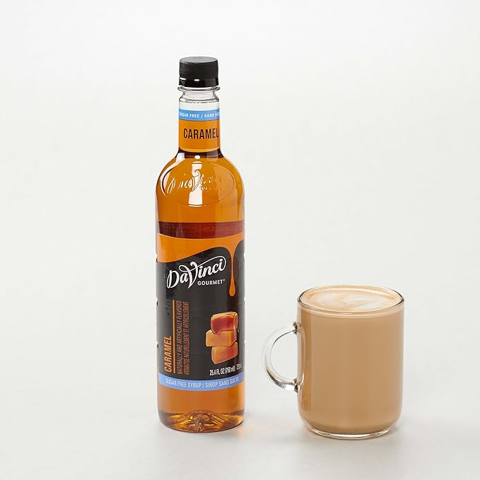 DaVinci Gourmet Sugar-Free Caramel Syrup, 25.4 Fluid Ounces (Pack of 4)