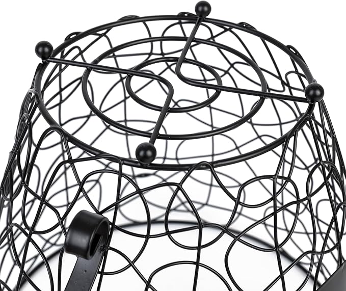 Coffee Pod Holder, Super Large Capacity Capsule Basket for KCup, XL Metal K Cup Storage,Coffee Bar Organizer for Kitchen Dinning Room Office Home Cafe Hotel (Black)