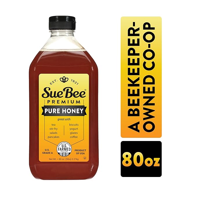 Sue Bee Pure Premium Honey From USA Beekeepers, 80 oz