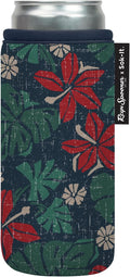 Sok It CanSok Sleeve for Beer & Soda Insulated Neoprene Cover (Reyn Spooner Pahala, 12oz Slim Can Sleeve)