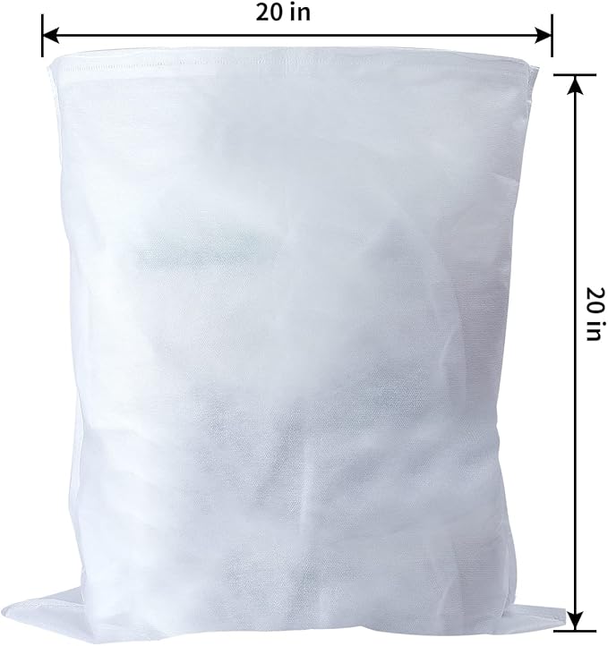 50 Pack Cold Brew Coffee Filters, 20" X 20" Commercial Cold Brew Filters, Filter Bag for Brew Up To 5 LBS Coffee, Fits 5 Gallon Buckets