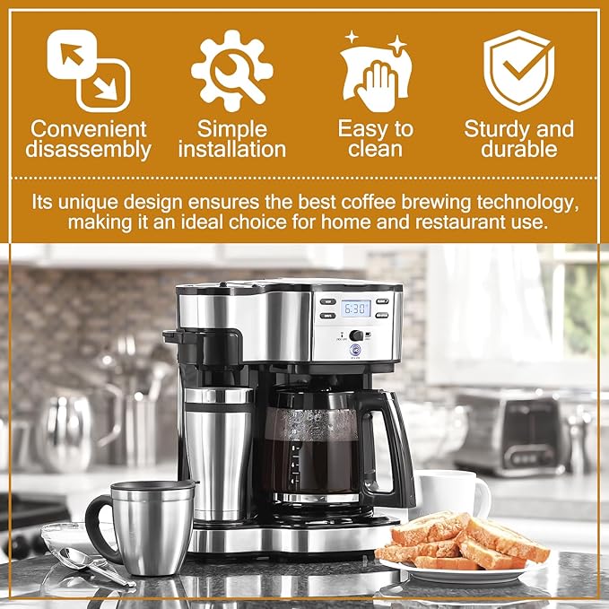 HASMX 990117900 Coffee Maker Brew Basket Replacement Part for Hamilton Beach CoffeeMaker 49980, 49980A, 49980Z, 49983, 49983S Black Plastic Filter Basket Holder (1-Pack)