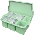 Silicone Ice Cube Tray with Lid 8-Cavity Reinforced Steel Frame Ice Cube Trays Easy Release BPA-Free Makes 3 Large Square & 5 Small Rectangular Ice Trays for Cocktails Whiskey Coffee,Pink