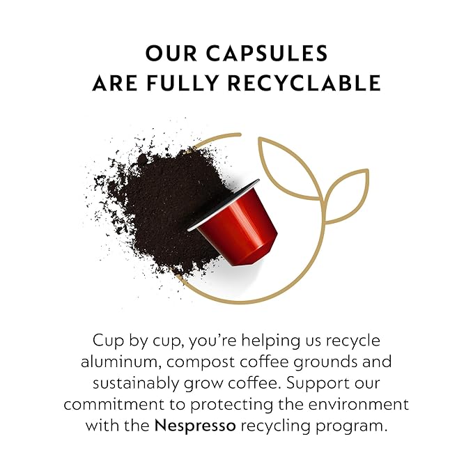 Nespresso Capsules Original Line, Ispirazione Napoli, Dark Roast Coffee Pods, 50-Count Espresso Coffee Pods,