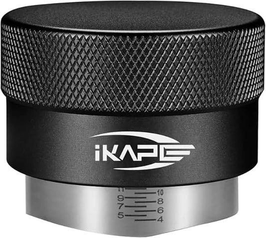 IKAPE Coffee Products, 49mm Coffee Distributor, Gravity Adaptive Espresso Distributor Fits All 49mm Espresso Portafilter(Black)