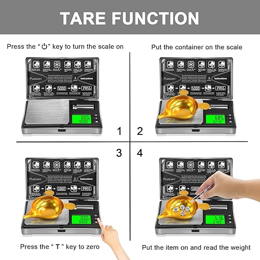 Fuzion Gram Scale, CASH-200 Digital Pocket Scale, 0.01g Digital Grams Scale, Jewelry Scale, Small Food Scale Mini Gram Scale with Upgraded Display, Multi-Accessories