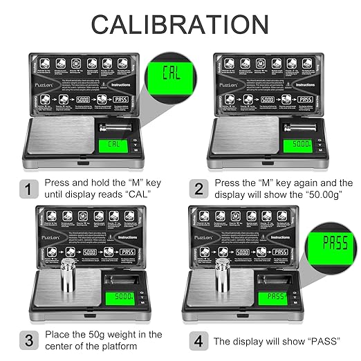 Fuzion Gram Scale, CASH-200 Digital Pocket Scale, 0.01g Digital Grams Scale, Jewelry Scale, Small Food Scale Mini Gram Scale with Upgraded Display, Multi-Accessories