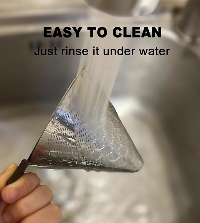 Pour Over Coffee Dripper - 304 Stainless Steel Filter, Paperless & Reusable Dual-Layer Metal with Base, 800 Mesh Steel Cone Filter, for 1-6 Cups Brew Coffee Maker