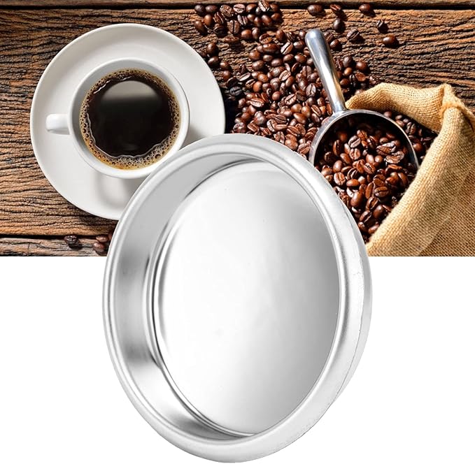 Coffee Machine Accessories, 54mm Backflush Insert Metal Backflush Insert Coffee Machine Stainless Steel Backflush Insert Metal Blind Filter for Sage8 Series