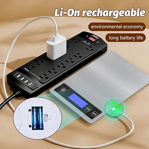 33lb Digital Scale Kitchen Food Scale Weight Grams and Ounces Pounds/Ounces/Grams be Freely Changed for Daily Use, Home Baking Stainless Steel Material