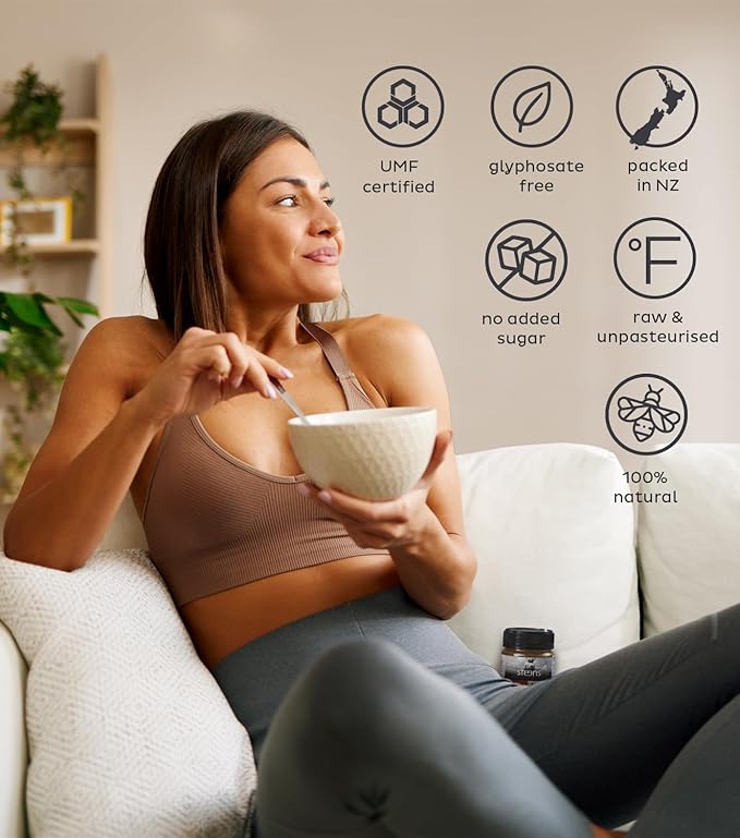 Steens Manuka Honey - MGO 263+ - Pure & Raw 100% Certified UMF 10+ Manuka Honey - Bottled and Sealed in New Zealand - 1x 7.9 oz Jar