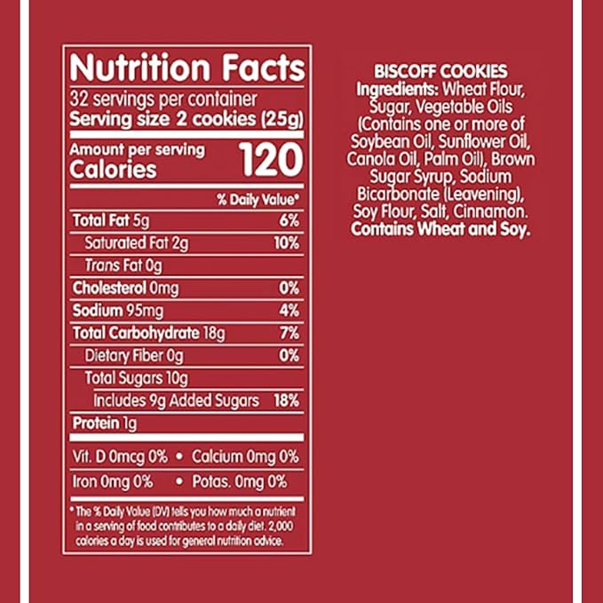 Biscof Premium Belgian Shortbread Cookies – Caramelized Cinnamon Flavor – Tea & Coffee Snack, Ice Cream Topping, Party Treat, Office Snack, Holiday Gift – 32 Packs (2 Cookies Each)