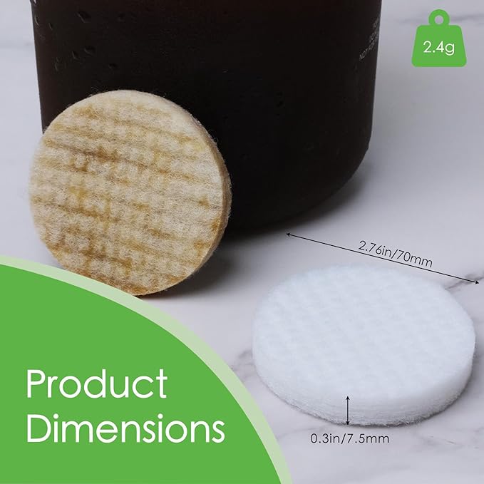 16 Pack Cold Brew Coffee Felt Filters for Toddy Cold Brew Coffee Maker - Replacement Cold Brew Filter Bags - Compatible with Toddy Cold Brew System