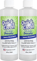 Quick & Clean 2-Pack Descaler (4 Total Uses) - Made in the USA - Descaling Solution for Keurig, Nespresso, Ninja, Delonghi, Coffee and Espresso Machines