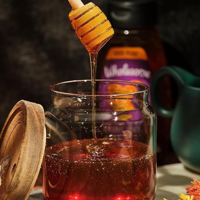 Wholesome Sweeteners 24-Ounce Organic Raw Unfiltered Honey Bottle, 100% Pure, Fair Trade Certified, Non GMO Project Verified, & Gluten Free, 1 Pack