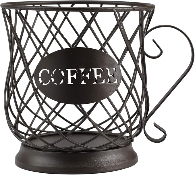 TreeLen Coffee K Cup Holder, K Pod Storage Organizer, Keurig Cup Holder for Countertops, Kcup Holders for 35 K cups – Matte Bronze