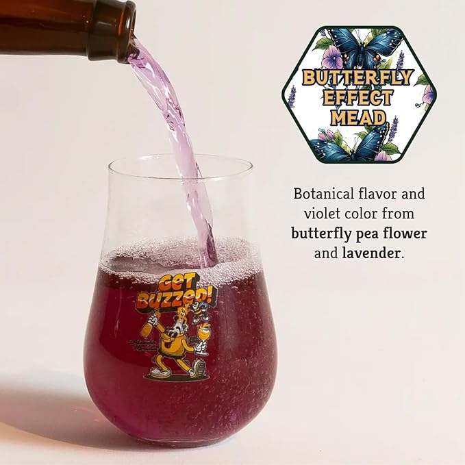 Craft A Brew - Mead Maker’s Choice - Butterfly Effect Mead Recipe Kit - Ingredients & Instructions for Mead Fermentation & Backsweetening – With Orange Blossom Honey - Makes 1 Gallon Still Mead