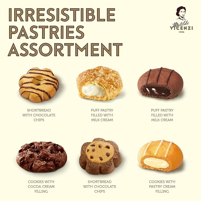 Matilde Vicenzi Pink Heart Gift Box Italian Cookies Assortment for Birthdays, Get Well and Thank you Gifting for Every Celebration - Kosher Dairy Gourmet Pastries - 32 oz (907g)