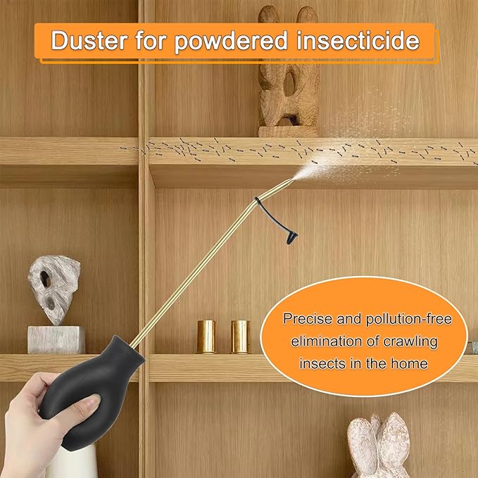 Diatomaceous Earth Duster, Powder Sprayer, Garden Duster Applicator Dispenser with Long Plastic Tube for Organic Gardening Agricultural Supplies for Diatomaceous Earth & Other Home Powder Applications