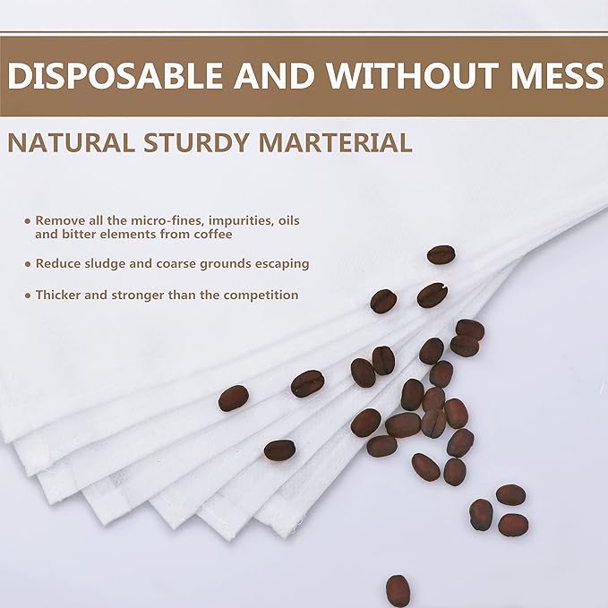 Cold Brew Coffee Filter Bags - 100 Pack Home Cold Brew System Filters for Cold Brew Coffee Maker 11.25''x13'' Home Model Disposable Coffee Brewing Bag