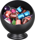 ELLDOO Coffee Pod Holder, Black Metal Coffee Pod Storage for K Cup Nespresso Vertuo Keurig, Creamer Organizer Candy Bowl Fruit Snacks Jar for Countertop Kitchen Breakroom