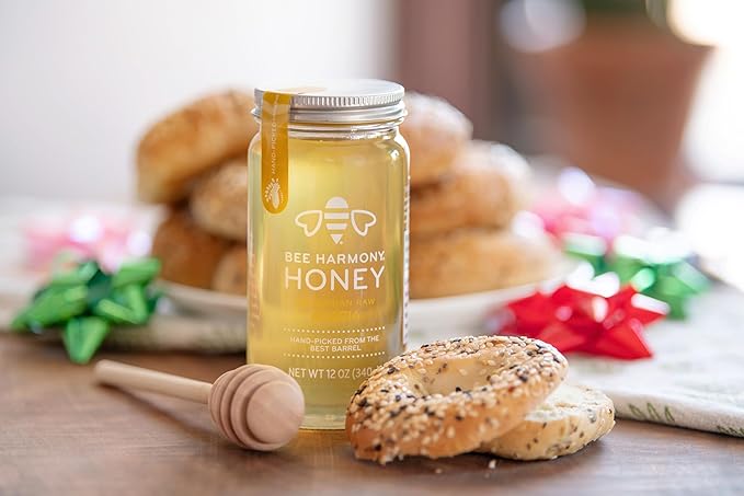 Bee Harmony Hungarian Raw Acacia Honey, 12 Ounce