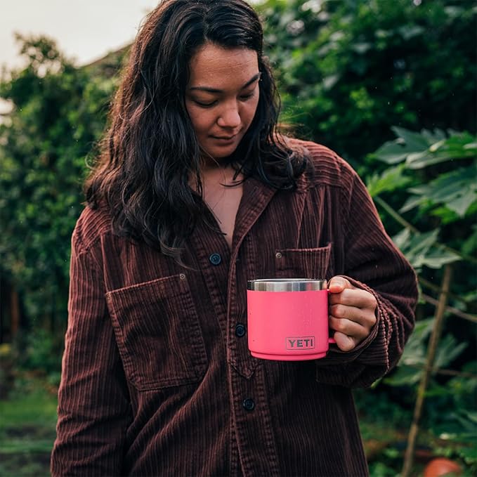 YETI Rambler 14 oz Mug, Vacuum Insulated, Stainless Steel with MagSlider Lid, Stainless