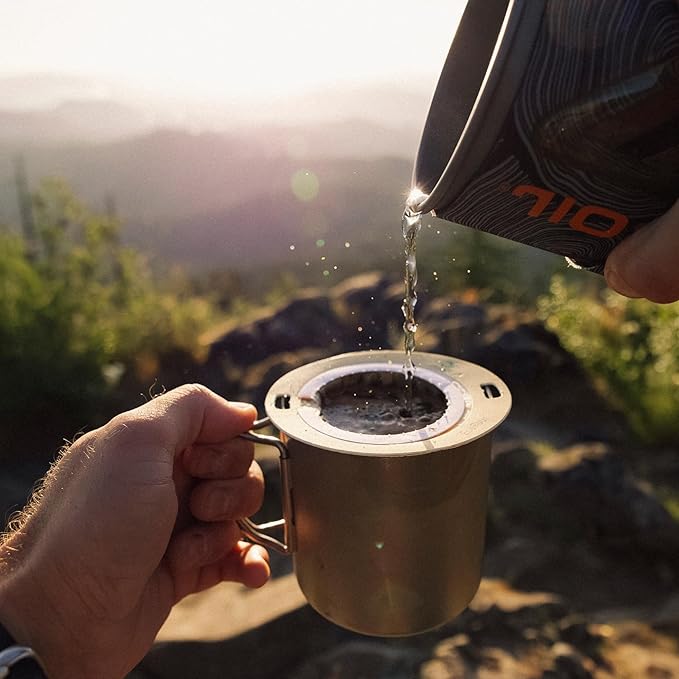 Coulée EcoPour O.G. Coffee, All Paper Single Serve Colombian Coffee, Medium Roast, Use for Camping or Traveling, Pre Filled Compostable Filters, Ready to Brew with Hot Water, Plastic Free, 20 Pack