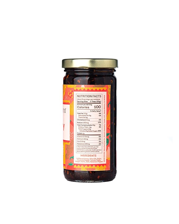 Gloria's Shito Chili Honey All Natural Sweet and Spicy Umami Honey. Perfectly Delicious on All Your Favorite Meals. 8 oz. (Pack of 1)