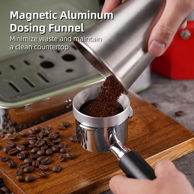 53.5mm Espresso Accessories Kit,Spring Loaded Calibrated Espresso Tamper,Wdt Tool Espresso & Dosing Funnel Set,Coffee Tamper Espresso Machine Accessories For 53.5 mm Portafilter Barista Tools