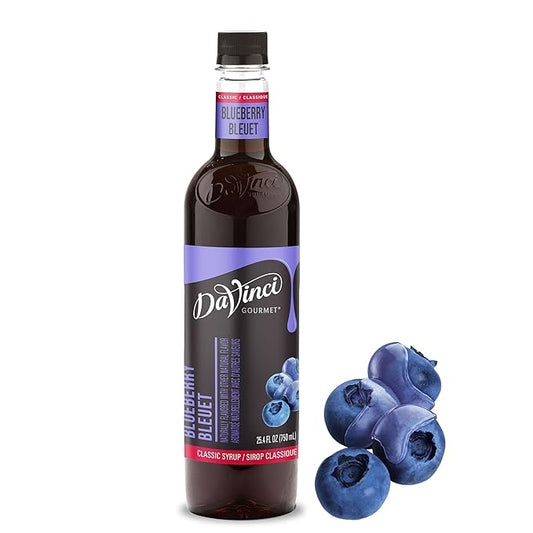 DaVinci Gourmet Classic Blueberry Syrup, 25.4 Fluid Ounces (Pack of 1)